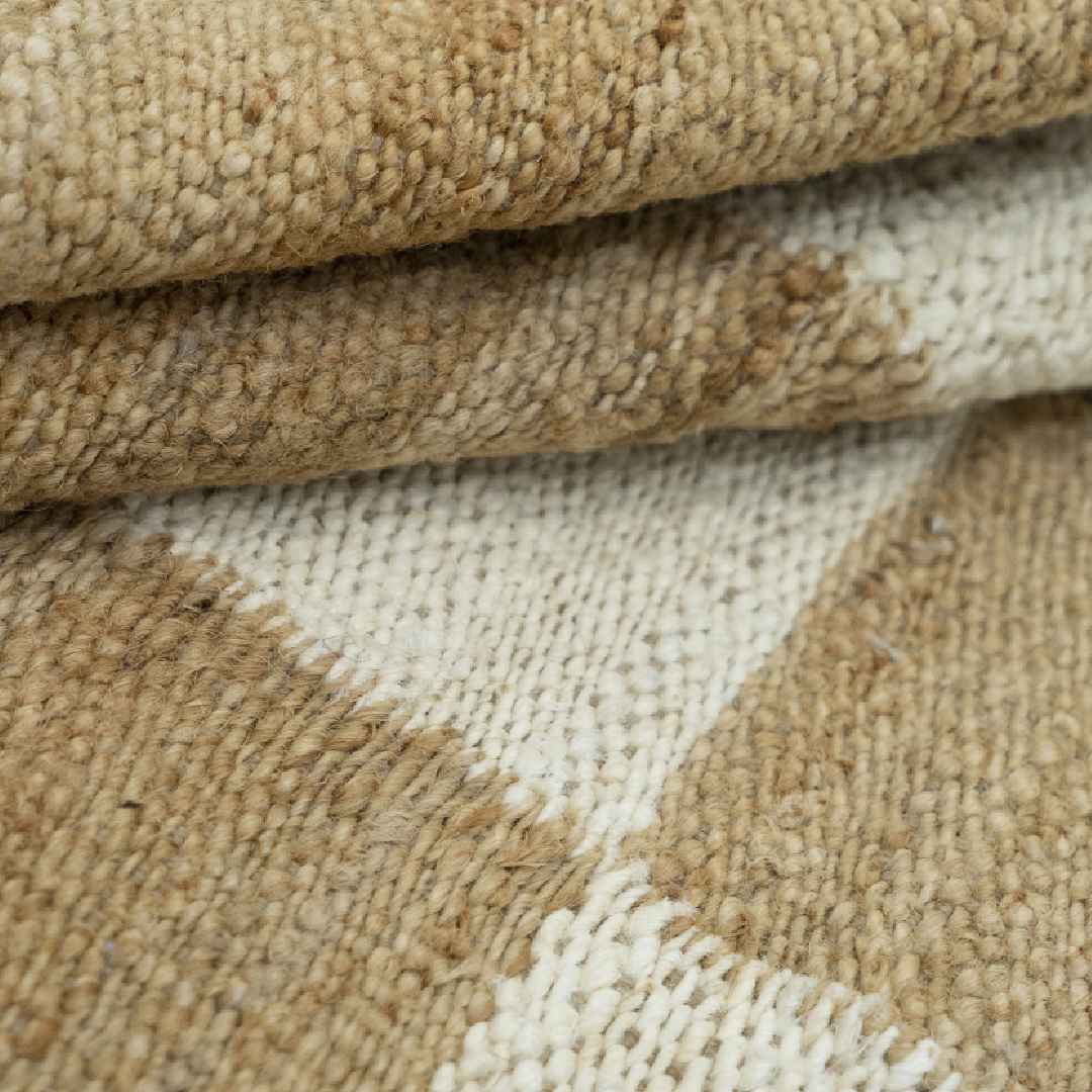 Modern Checkered Jute Area Rug - Perfect for Living Room & Bedroom | Best Place to Buy Jute Rugs